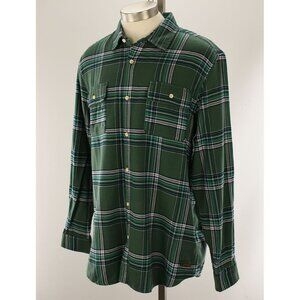 SCOTCH & SODA Mens Green Pink Plaid Regular Fit Cotton Flannel Shirt XXL NWT